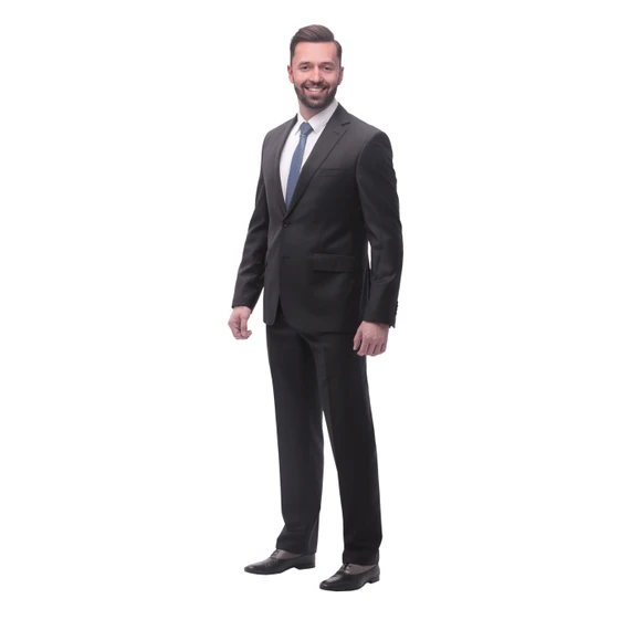 Terno Masculino Fresco Clothing Social Clássico Preto Corte Reto e Fechamento com Botões Frontais em Algodão